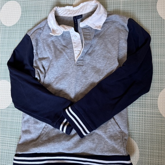 Janie and Jack | Colorblock Rugby Sweatshirt - Picture 4 of 5